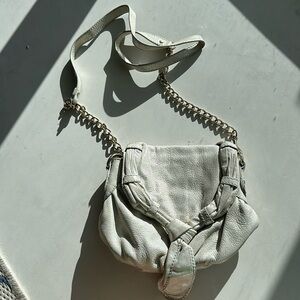Silver corso como cross body bag